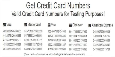 free visa card number and security code.